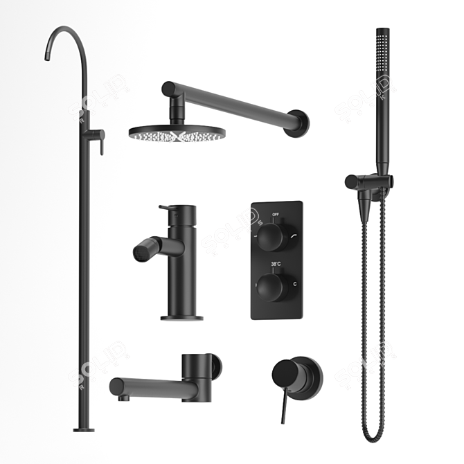 Elevate Your Bathroom with Feramolli 3D model image 12