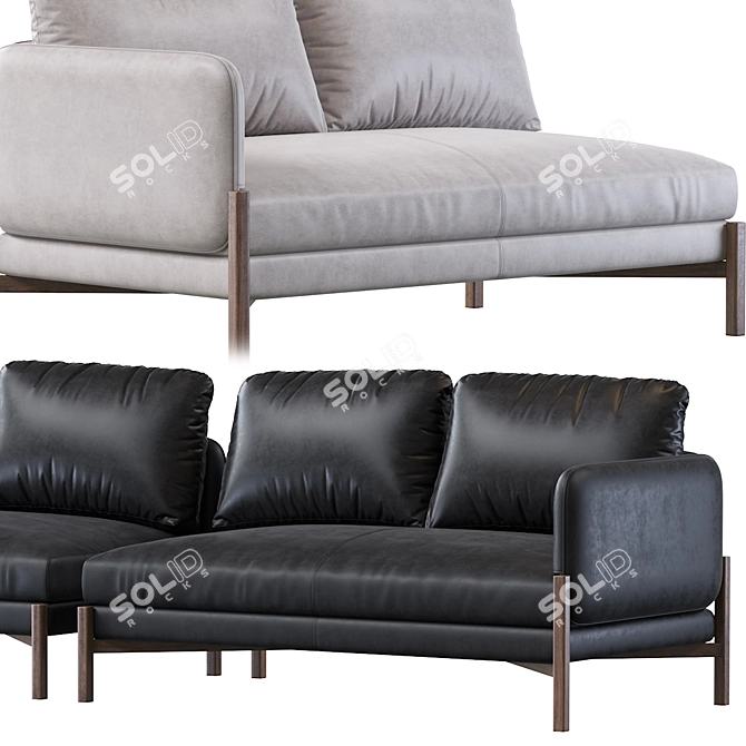 JULES 2-Seater (Right or Left Arm) 3D model image 3