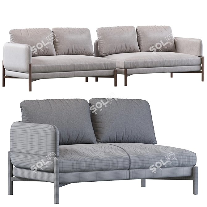 JULES 2-Seater (Right or Left Arm) 3D model image 4