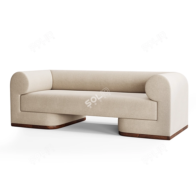 Modern Dmitriy Co Dahlem Sofa 3D model image 2