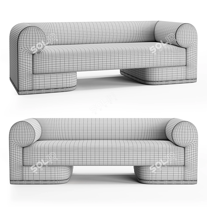 Modern Dmitriy Co Dahlem Sofa 3D model image 3