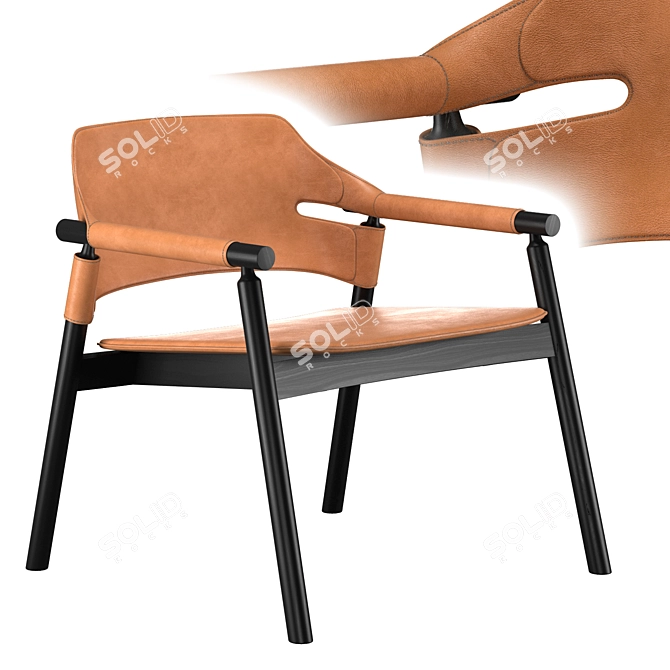 Stylish Suite AP Armchair 3D model image 1