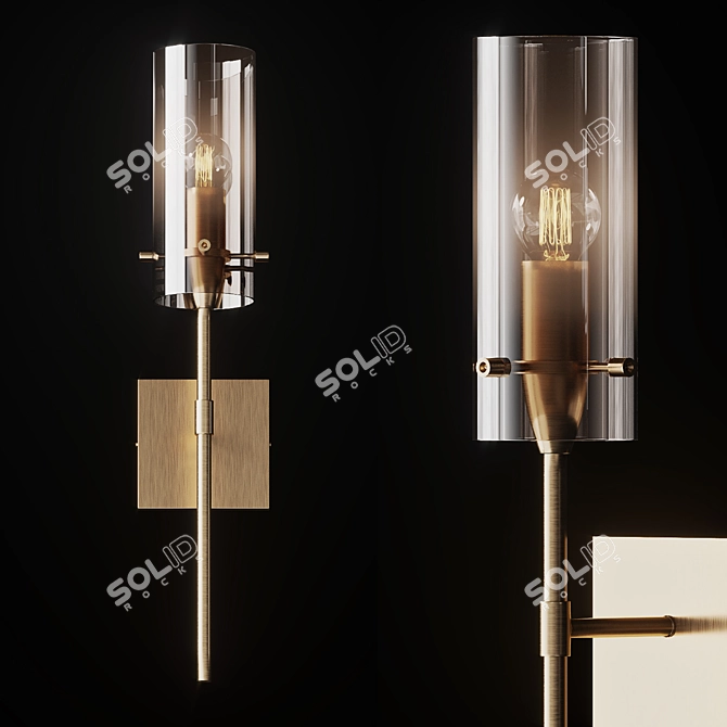 American Style Wall Sconce | Luke 3D model image 1