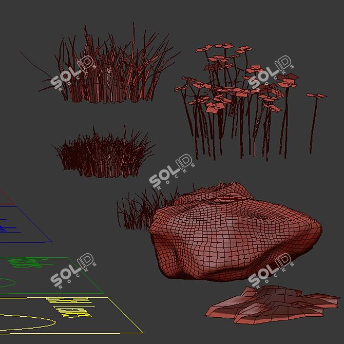 Lush Lawn Paradise: Realistic House Grass 3D model image 5