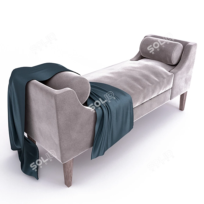 Elegant Grace Bench - Premium Quality Sofa 3D model image 1