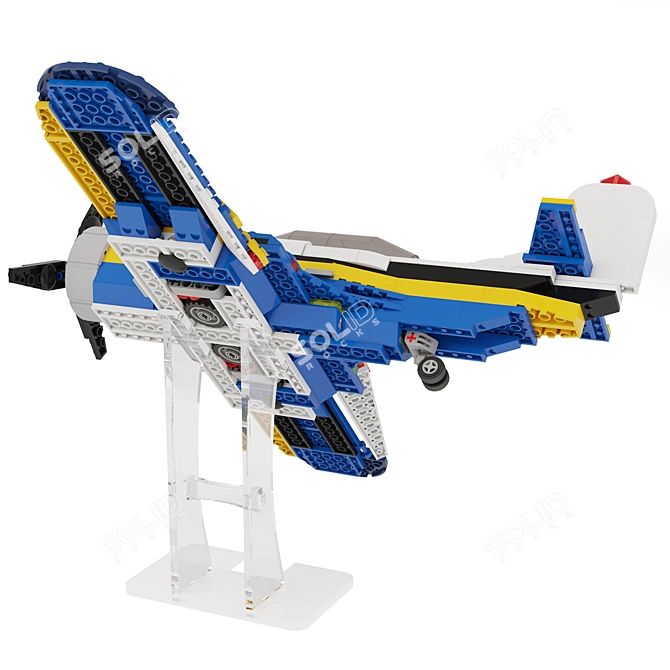 Creative Airplane Model LEGO Set 3D model image 4