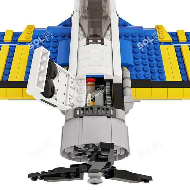 Creative Airplane Model LEGO Set 3D model image 5