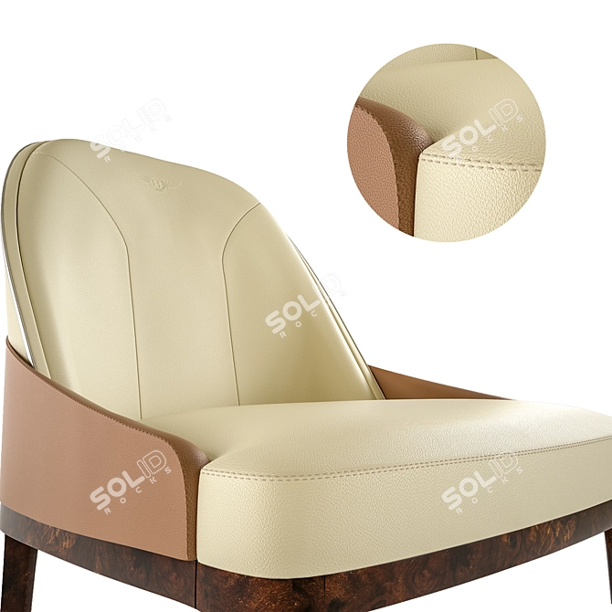 Classic Elegance: BENTLEY Malvern Chair 3D model image 2