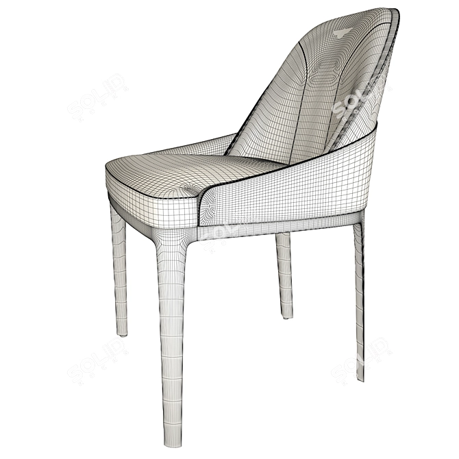 Classic Elegance: BENTLEY Malvern Chair 3D model image 8