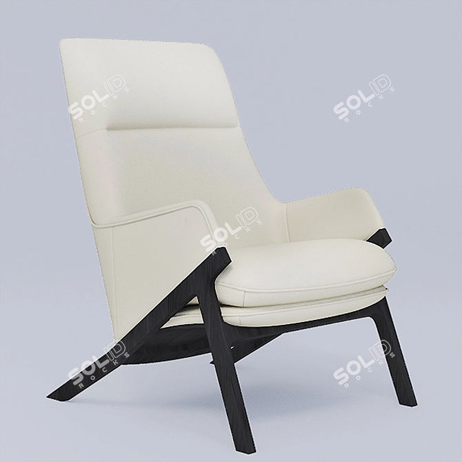 Sleek and Cozy Henata Lounge 3D model image 4