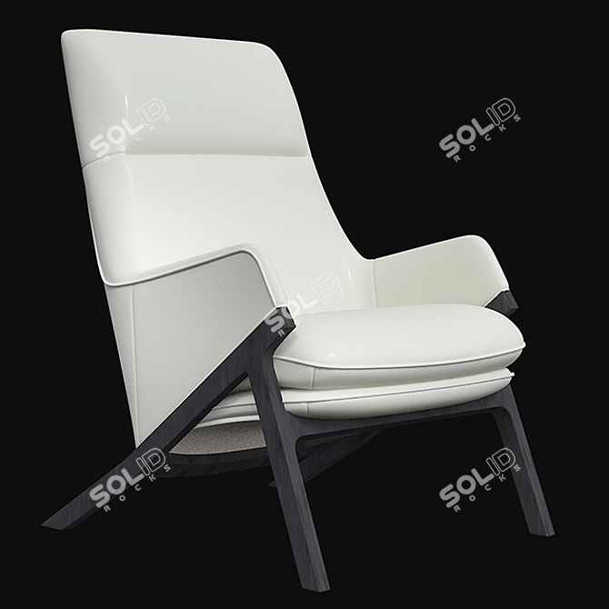 Sleek and Cozy Henata Lounge 3D model image 7