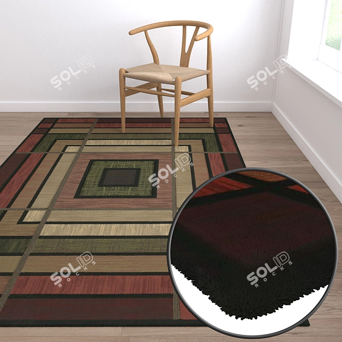 Luxury Carpets Set for Stunning Renders 3D model image 5