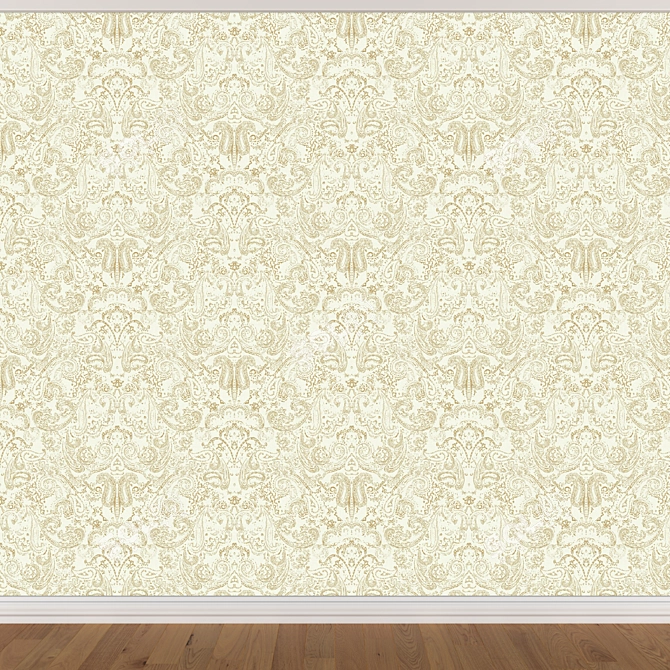 Seamless Wallpaper Set - 3 Colors 3D model image 3