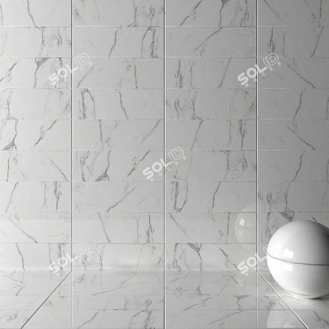 White Legacy Wall Tiles: Multi-Texture, 3D Max with HD Textures 3D model image 2