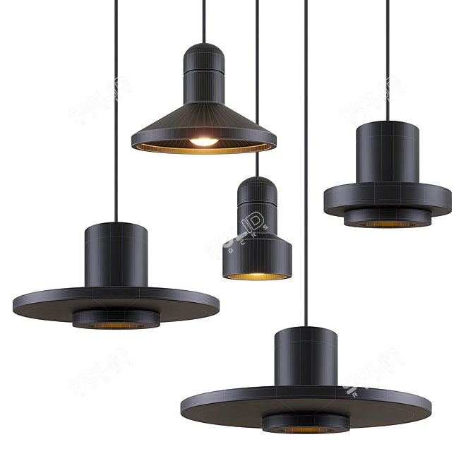 Bentu Design Pendant Lights 3D model image 3