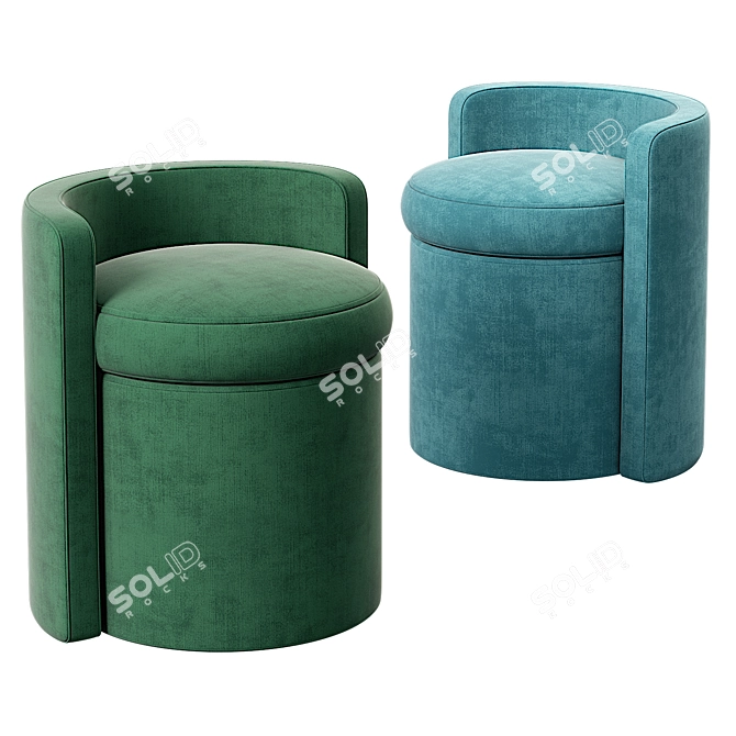 Arcadia Stool: Modern Elegance for any Space 3D model image 2