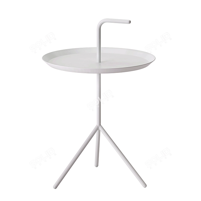Contemporary Hay DLM White Table (580mm) 3D model image 1