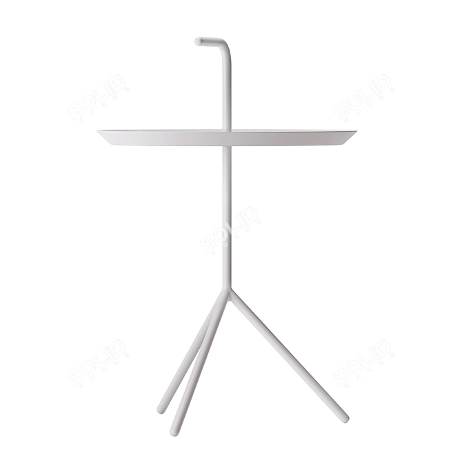 Contemporary Hay DLM White Table (580mm) 3D model image 2