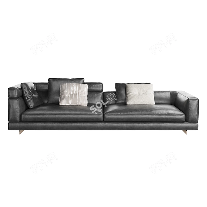 Modern Minotti Alexander Sofa 3D model image 2