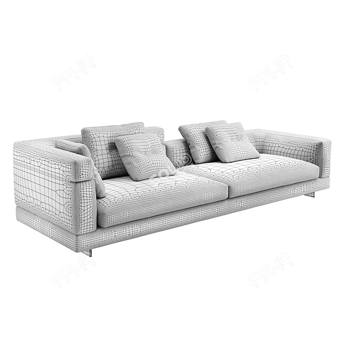 Modern Minotti Alexander Sofa 3D model image 4