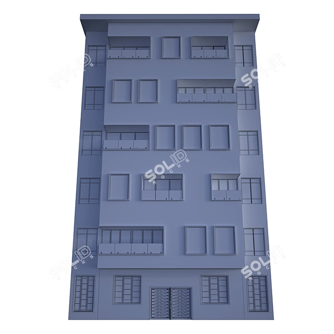 Modern Building Model Kit 3D model image 3