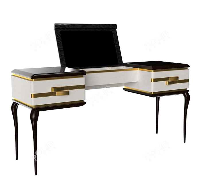 Elegant Madeleine Dressing Table 3D model image 1