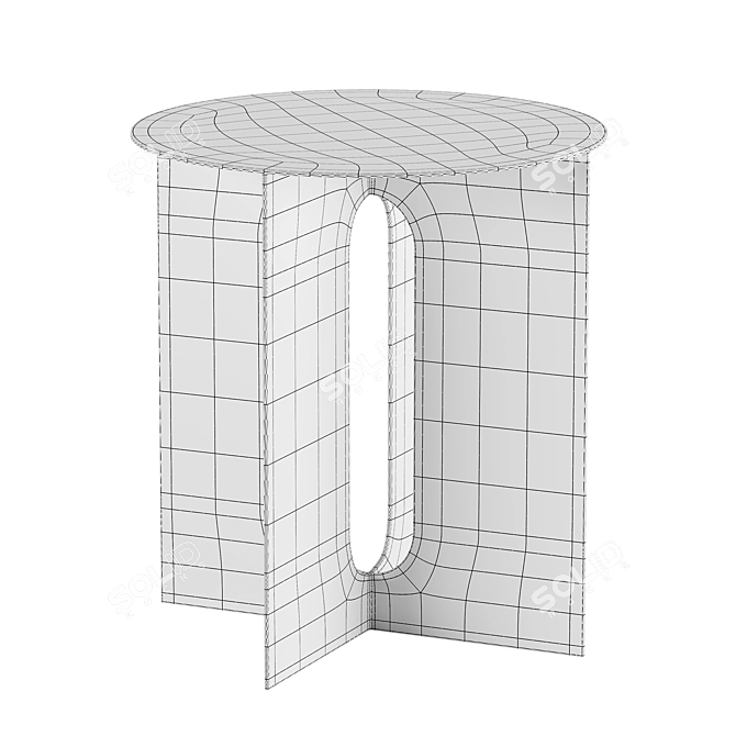 Modern Androgyne Side Table 3D model image 3