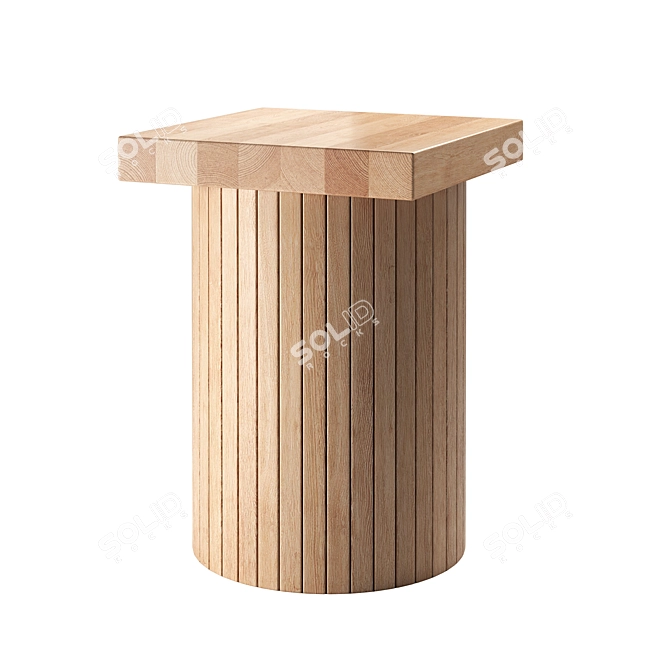 SCP Barrel Stool Side Table 3D model image 1