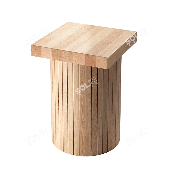 SCP Barrel Stool Side Table 3D model image 2