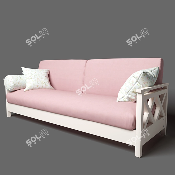 Classic Comfort Sofa 3D model image 1