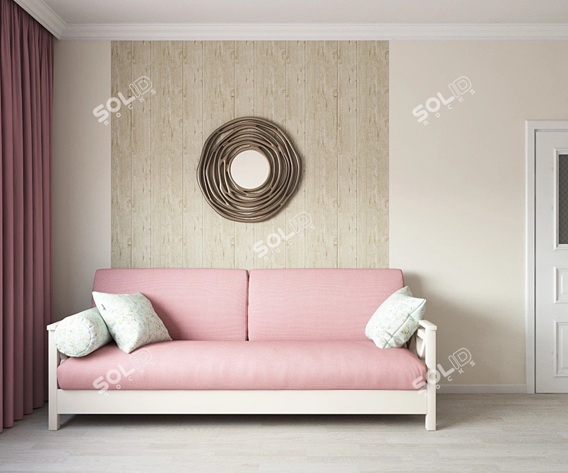 Classic Comfort Sofa 3D model image 2