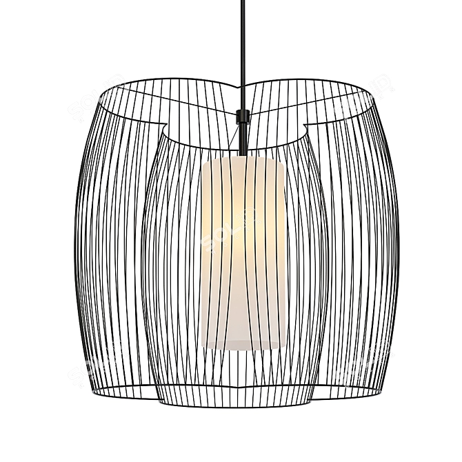 Wireform Elegance Pendant Light 3D model image 1