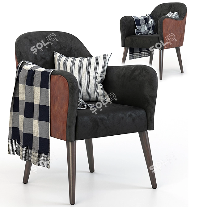 Elegant NUSS Sandalyeci Chair 3D model image 1