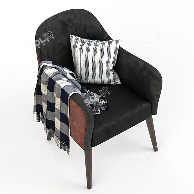 Elegant NUSS Sandalyeci Chair 3D model image 3
