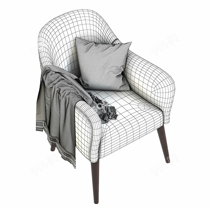 Elegant NUSS Sandalyeci Chair 3D model image 5