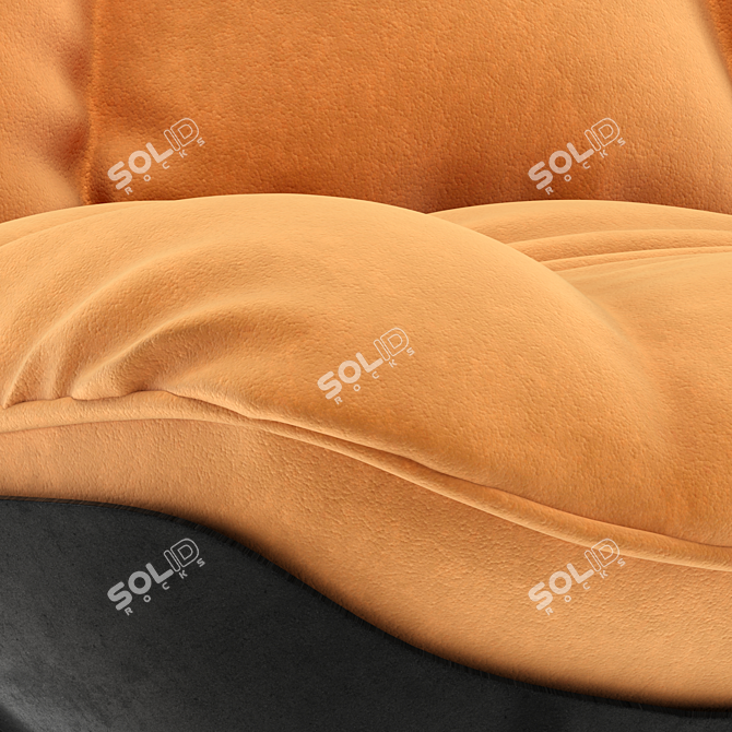 Modern Husk Armchair | Stylish and Comfortable 3D model image 4