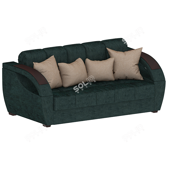 Modern Sofa with Cushions - Hoff Monreal 3D model image 3