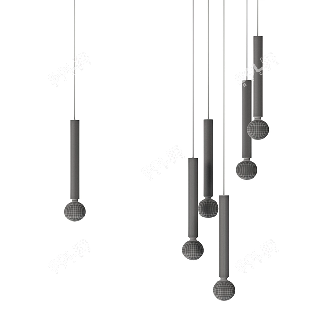 EGLO CORTENOVA Pendant Lighting Set 3D model image 4