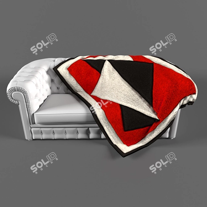 Title: Illustrative Vector Art Sewing Décor 3D model image 3