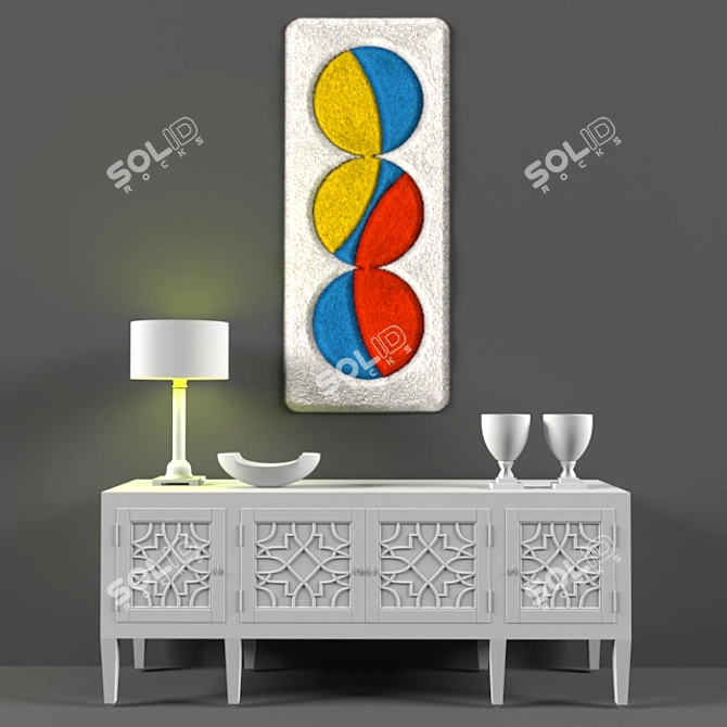 Title: Vector Art Home Decor 3D model image 2