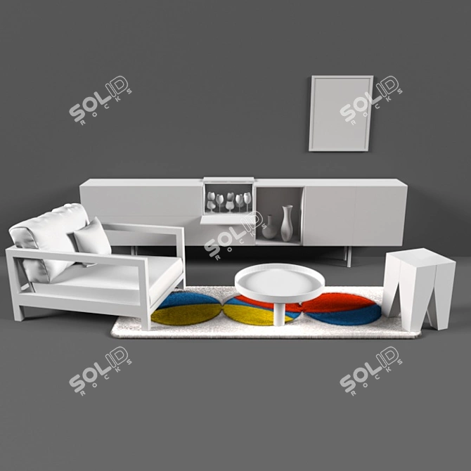 Title: Vector Art Home Decor 3D model image 5