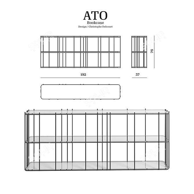 Delcourt Console: ATO Collection 3D model image 1