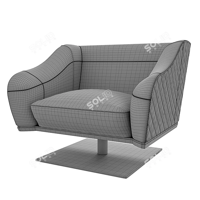 Luxxu Saboteur Swivel Chair 3D model image 3