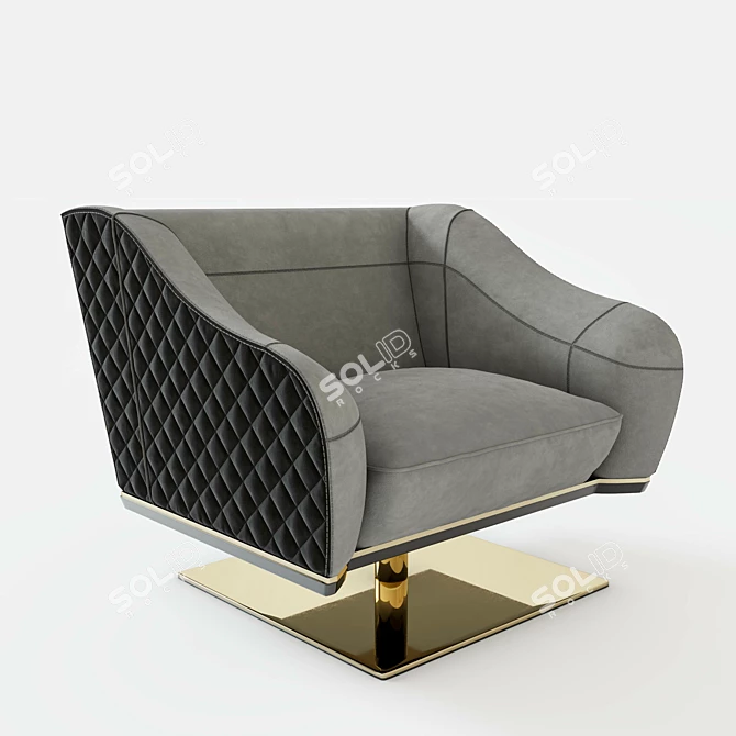 Luxxu Saboteur Swivel Chair 3D model image 5