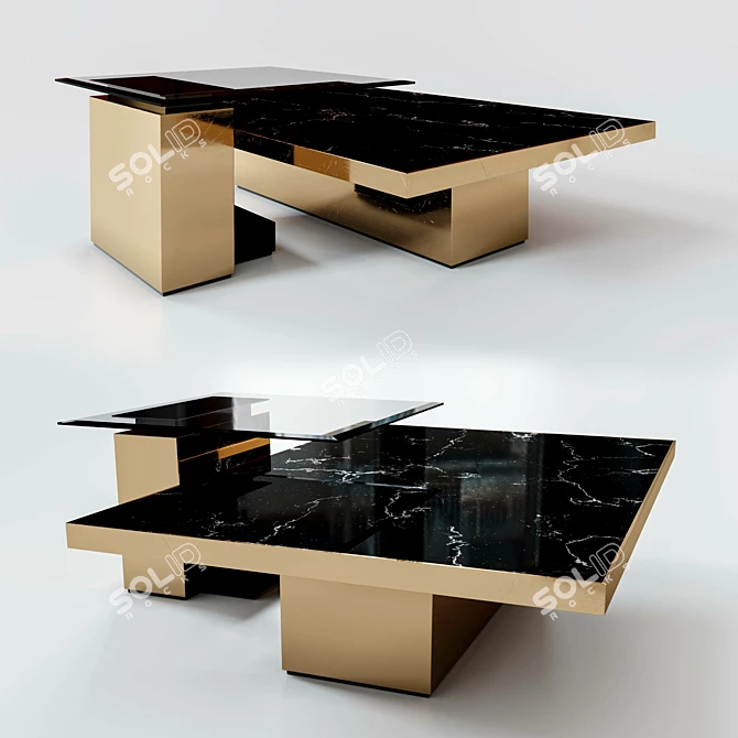 Luxurious Thor Center Table - 2020 Collection 3D model image 1