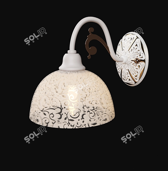 Classic Style Wall Sconce 3D model image 2