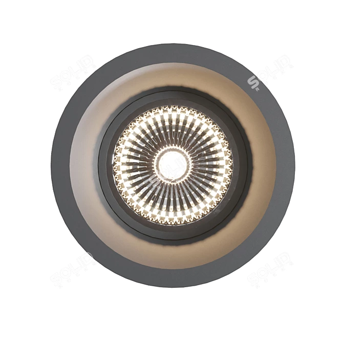 Comfort GU10 LED Downlight - Technical Elegance 3D model image 2