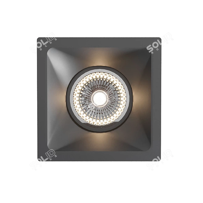 Comfort GU10 Downlight: Technical Elegance 3D model image 1