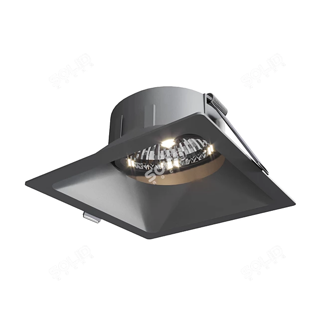 Comfort GU10 Downlight: Technical Elegance 3D model image 2