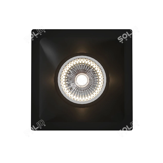 Mantra Comfort GU10 Downlight - Stylish Aluminum Design 3D model image 1